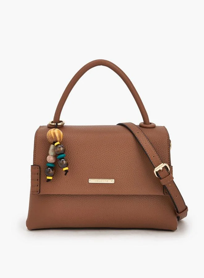 سيليست حقيبة ساتشيل بنقوش مع تعليقة حقيبة